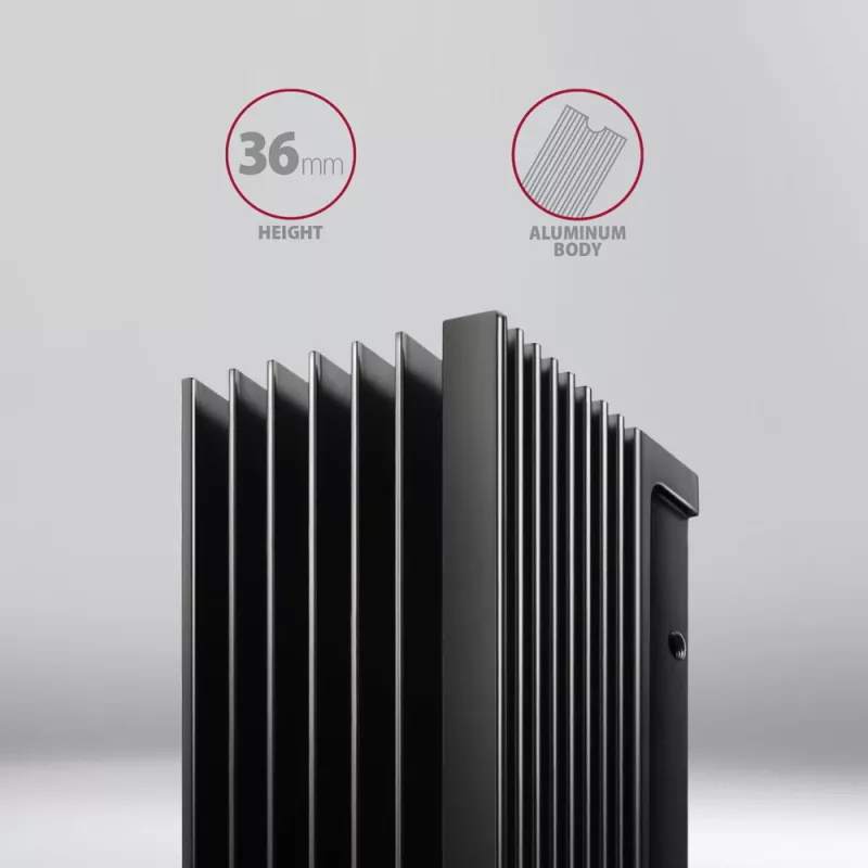 Axagon CLR-M2XL passiivinen alumiinijäähdytyssiili yksipuolisille ja kaksipuolisille M.2 SSD-asemille, koko 2280, korkeus 36 mm