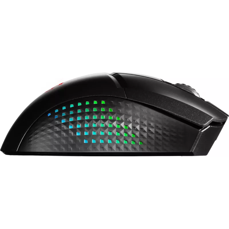 MSI CLUTCH GM51 LIGHTWEIGHT WIRELESS hiiri pelikäyttöön oikeakätisille RF + Bluetooth + USB Type-C optinen 26000 DPI