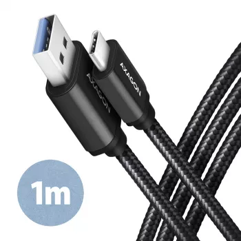 USB-kaapeli Axagon BUCM3-AM10AB USB 3.2 Gen 1 1 m USB C USB A musta