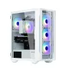 Zalman I3 NEO TG WHITE tietokonekotelo Midi Tower