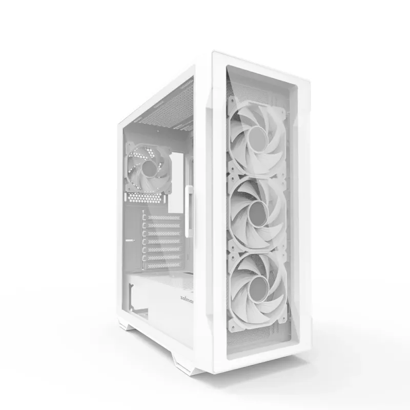 Zalman I3 NEO TG WHITE tietokonekotelo Midi Tower