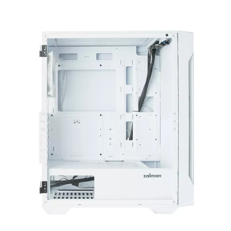 Zalman I3 NEO TG WHITE tietokonekotelo Midi Tower