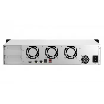 QNAP TS-864EU-8G NAS/tallennuspalvelin rack (2U) Intel® Celeron® 8 GB DDR4 0 TB QNAP Turbo System musta