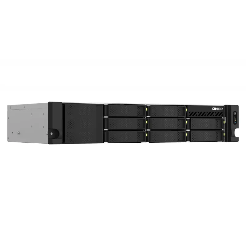 QNAP TS-864EU-8G NAS/tallennuspalvelin rack (2U) Intel® Celeron® 8 GB DDR4 0 TB QNAP Turbo System musta