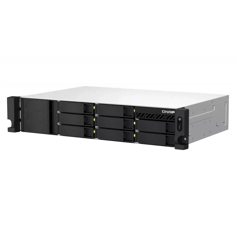 QNAP TS-864EU-8G NAS/tallennuspalvelin rack (2U) Intel® Celeron® 8 GB DDR4 0 TB QNAP Turbo System musta