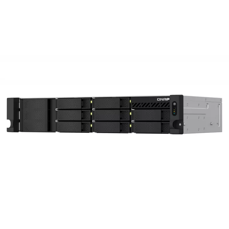 QNAP TS-864EU-8G NAS/tallennuspalvelin rack (2U) Intel® Celeron® 8 GB DDR4 0 TB QNAP Turbo System musta