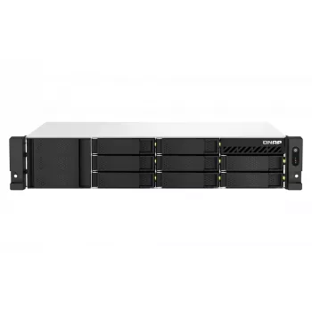 QNAP TS-864EU-RP-8G NAS/tallennuspalvelin rack (2U) Intel® Celeron® N5095 8 GB DDR4 0 TB QNAP Turbo System musta