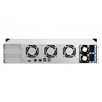 QNAP TS-864EU-RP-8G NAS/tallennuspalvelin rack (2U) Intel® Celeron® N5095 8 GB DDR4 0 TB QNAP Turbo System musta