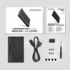 HDD/SSD-kotelo Axagon EE25-GTR USB-C 3.2 Gen 2 musta 2,5 tuumaa