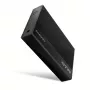 Axagon EE35-GTR USB-C 5Gbps - SATA 6G, 3.5 RIBBED box BLACK - USB Type-C HDD-kotelo 3,5 tuumaa