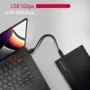 Axagon EE35-GTR USB-C 5Gbps - SATA 6G, 3.5 RIBBED box BLACK - USB Type-C HDD-kotelo 3,5 tuumaa