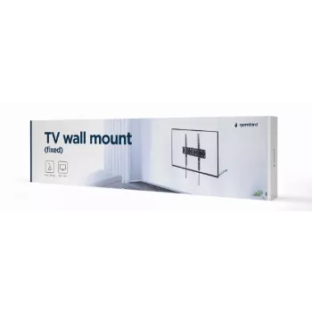 TV-pidike Gembird WM-55F-02 musta, 32–55 tuuman näytöille, enintään 40 kg, VESA 200x200–400x400, ohut 2,5 cm