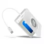 AXAGON ADSA-1S USB 2.0 -sovitin 2,5 tuuman SATA SSD/HDD -levylle kotelolla, 480 Mbit/s, valkoinen