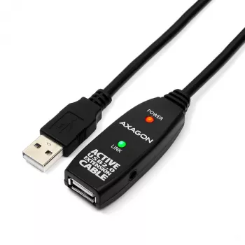 Axagon ADR-205 USB 2.0 A-M -> A-F aktiivinen jatko-/toistinkaapeli 5m