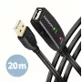 Axagon ADR-220 USB 2.0 A-M -> A-F aktiivinen jatko-/toistinkaapeli 20 m