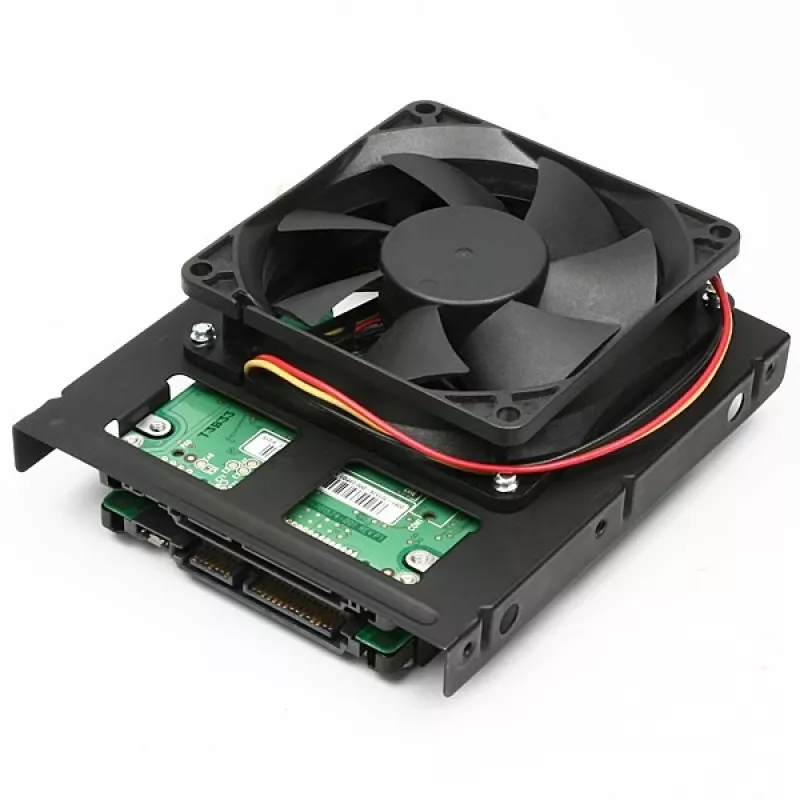 Axagon RHD-225 METAL pidike 2x 2,5 tuuman HDD/SSD:lle 3,5 tuuman asennuspaikkaan, tuuletinpidike