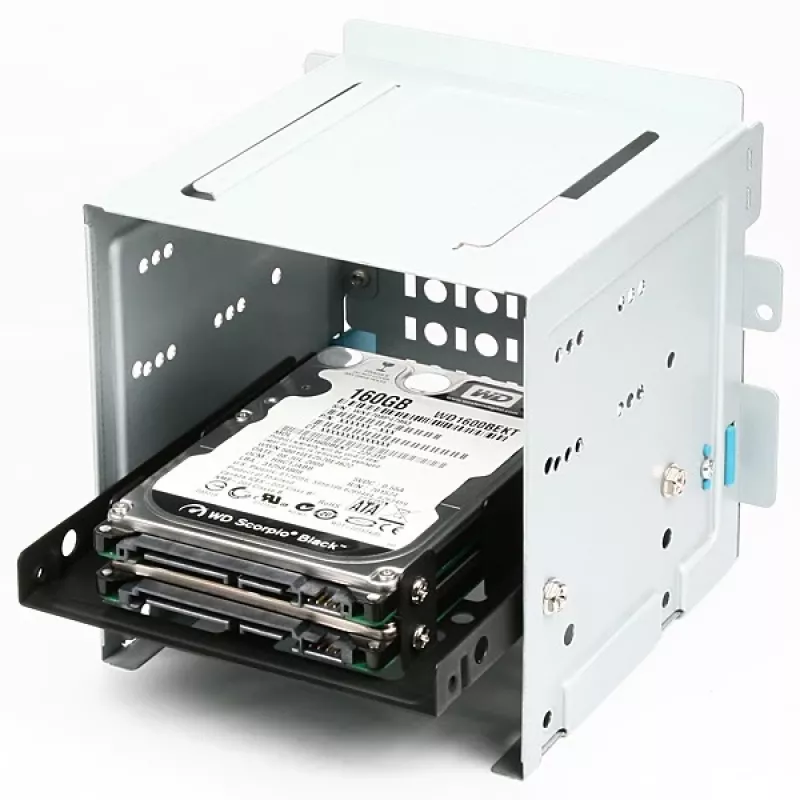 Axagon RHD-225 METAL pidike 2x 2,5 tuuman HDD/SSD:lle 3,5 tuuman asennuspaikkaan, tuuletinpidike