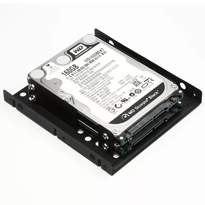 Axagon RHD-225 METAL pidike 2x 2,5 tuuman HDD/SSD:lle 3,5 tuuman asennuspaikkaan, tuuletinpidike