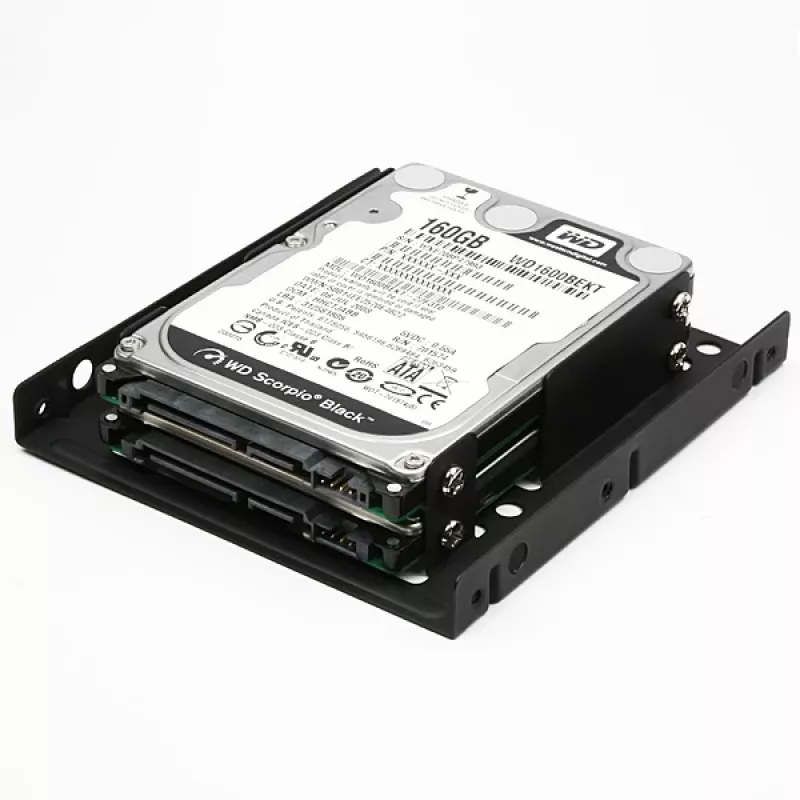 Axagon RHD-225 METAL pidike 2x 2,5 tuuman HDD/SSD:lle 3,5 tuuman asennuspaikkaan, tuuletinpidike