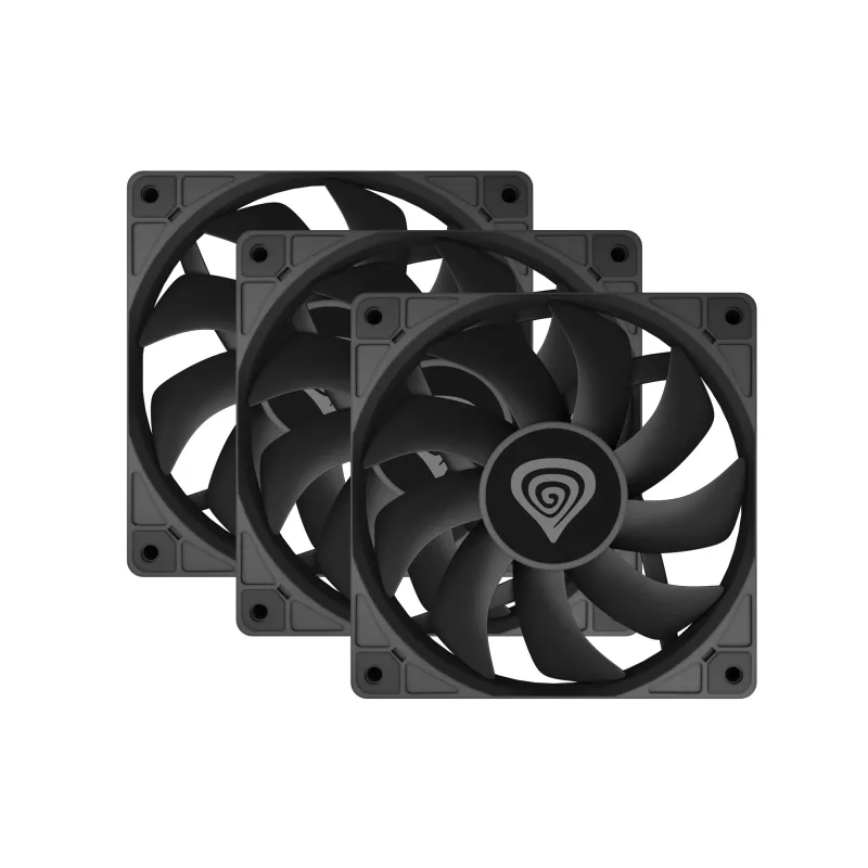 GENESIS Oxal 120 tietokonekotelon tuuletin 12 cm musta 3 kpl