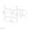 Neomounts WL40S-950BL18 raskaan sarjan seinäteline 55-110