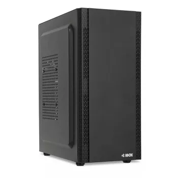 PC-kotelo IBOX ANTILA 39 Midi Tower — musta, ATX/microATX, näytönohjain enintään 31 cm, prosessorin jäähdytinkorkeus 150 mm