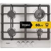 Whirlpool TGML 661 IX R ruostumaton teräs kalusteisiin asennettava 58 cm kaasu 4 vyöhykettä