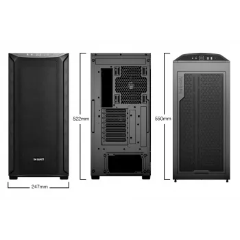 PC-kotelo be quiet! Shadow Base 800 Midi Tower musta