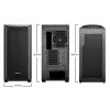 PC-kotelo be quiet! Shadow Base 800 DX Midi Tower musta
