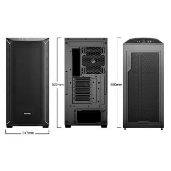 PC-kotelo be quiet! Shadow Base 800 DX Midi Tower musta