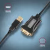 Axagon ADS-1PQN USB-A 2.0 - sarja RS-232 DB9-M FTDI-sovitinkaapeli