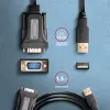 Axagon ADS-1PQN USB-A 2.0 - sarja RS-232 DB9-M FTDI-sovitinkaapeli