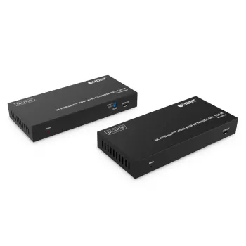 DIGITUS HDBaseT KVM -jatkosarja - 150m 4K/60Hz USB 1.1 PoC IR musta
