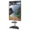 Techly lattiastandi ja tarjoiluvaunu TV LCD/LED/Plasma 37-70 tuumaa hopea