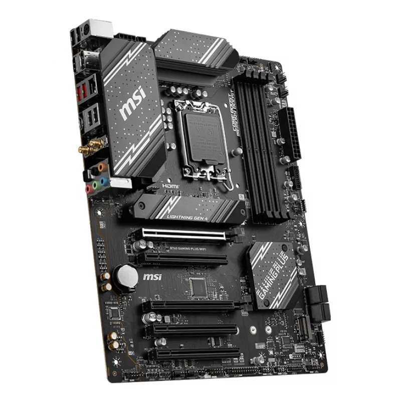 Emolevy MSI B760 GAMING PLUS WIFI — Intel B760, LGA 1700, ATX, DDR5, 4 DIMM, Wi‑Fi 6E, 2.5Gb LAN