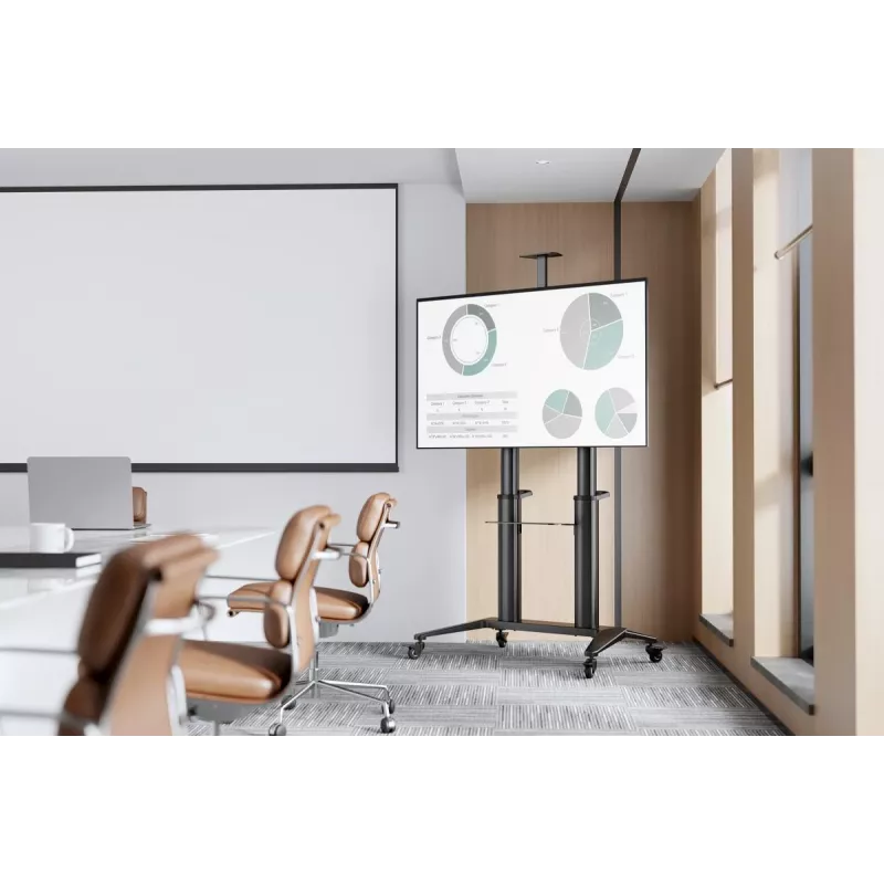 Digitus Collaboration Trolley DA-90452 enimmäispaino 140 kg näytön koko 70-120 tuumaa