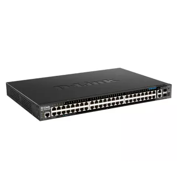 D-Link DGS-1520-52MP Managed L3 Gigabit Ethernet (10/100/1000) Power over Ethernet (PoE) 1U musta