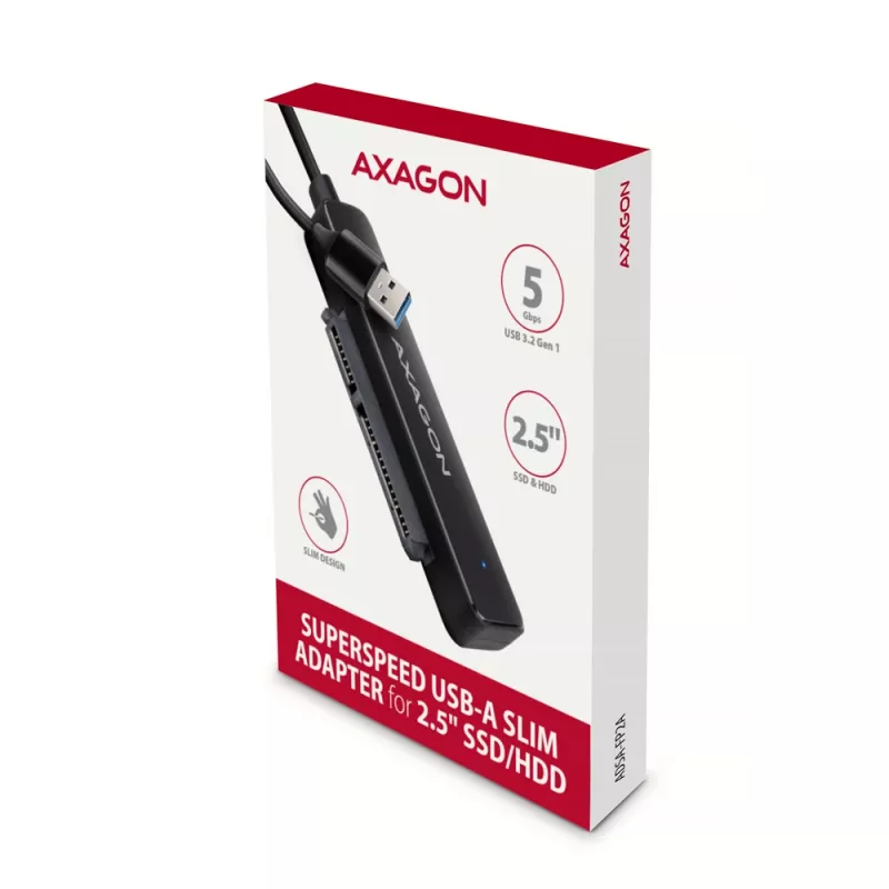 Axagon ADSA-FP2A liitäntäkortti USB 3.2 Gen 1 SATA uros musta