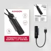 Axagon ADSA-FP2A liitäntäkortti USB 3.2 Gen 1 SATA uros musta