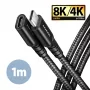 Axagon BUCM32-CF10AB SPEED+ USB-C USB 20Gbps jatkokaapeli 1 m