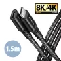Axagon BUCM32-CF15AB SPEED+ USB-C USB 20Gbps jatkokaapeli 1,5 m