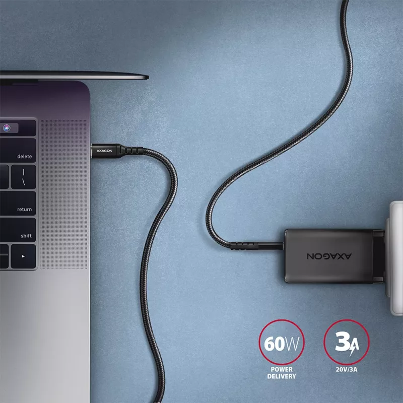 USB-kaapeli Axagon BUCM-CM10AB 1m USB 2.0 USB C musta