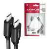 USB-kaapeli Axagon BUCM-CM20TB 1,1m PD 60W 3A musta