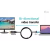 i-tec USB-C DisplayPort kaksisuuntainen kaapelisovitin 8K/30Hz 150 cm