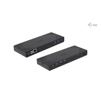 i-tec USB 3.0 / USB-C / Thunderbolt 3 Dual Display -telakointiasema Gen2 + Power Delivery 100W