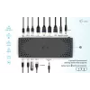 i-tec USB 3.0 / USB-C / Thunderbolt 3 Dual Display -telakointiasema Gen2 + Power Delivery 100W