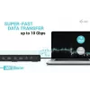 i-tec USB 3.0 / USB-C / Thunderbolt 3 Dual Display -telakointiasema Gen2 + Power Delivery 100W