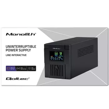 Keskeytymätön virransyöttö Qoltec 53771 2 kVA 1200 W 2 AC-lähtöä