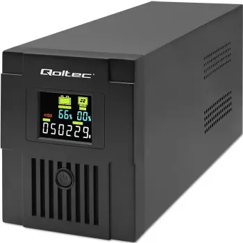 Keskeytymätön virransyöttö Qoltec 53771 2 kVA 1200 W 2 AC-lähtöä