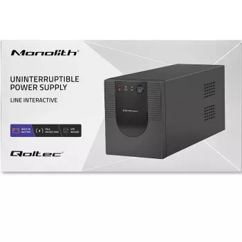 Qoltec 53777 UPS Line-Interactive 2 kVA 1200 W 4 AC-pistorasiaa